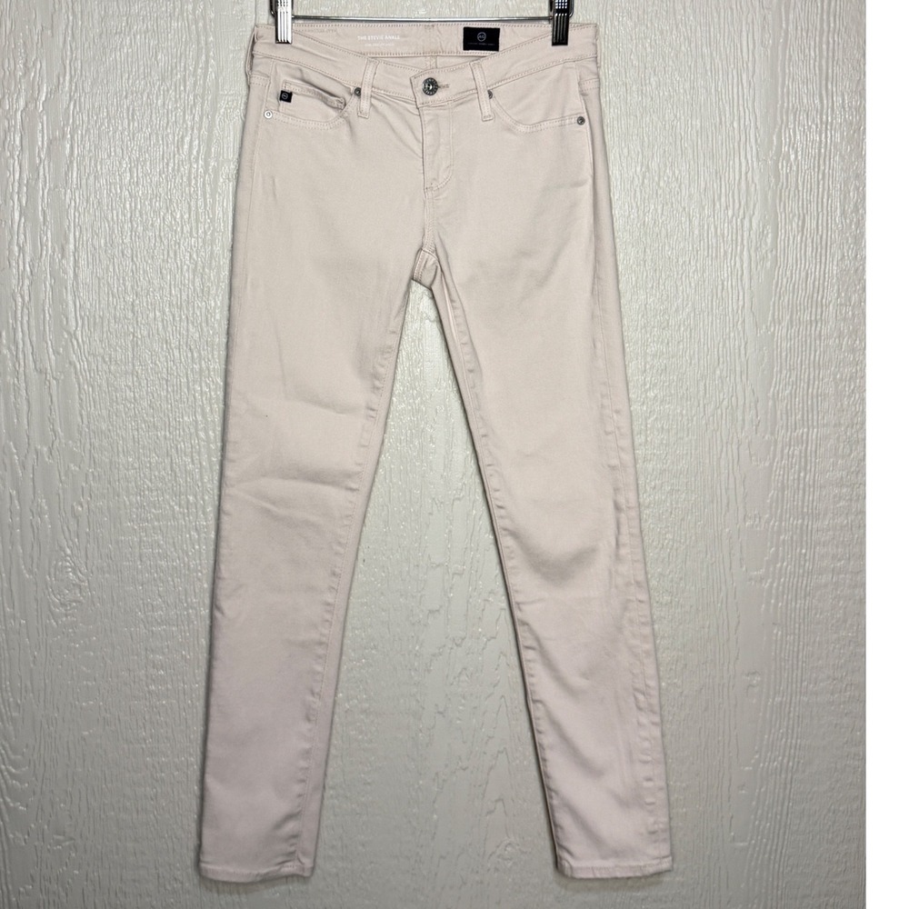 AG Adriano Goldschmied The Stevie Ankle Slim Straight Jeans Pink 25R